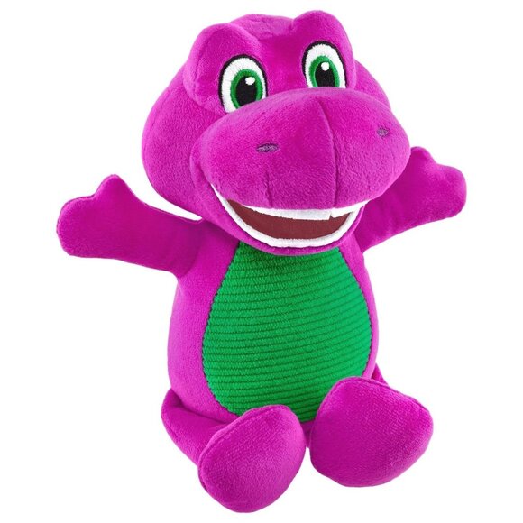 Fisher-Price Barney's World Plush 8" Barney Purple Dinosaur Stuffed Animal - Picture 1 of 9